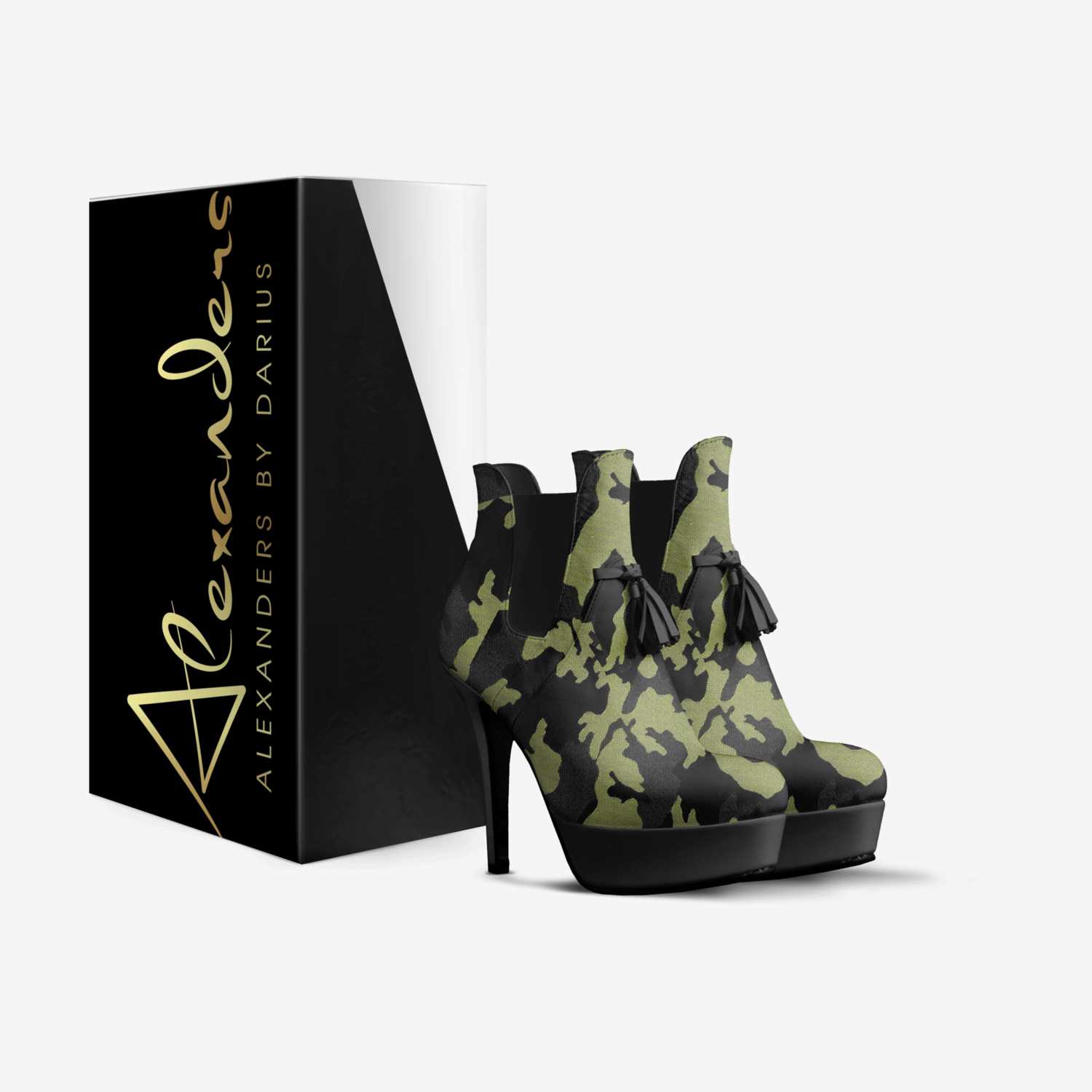 Alexanders custom made in Italy shoes by Darius Alexander | Box view