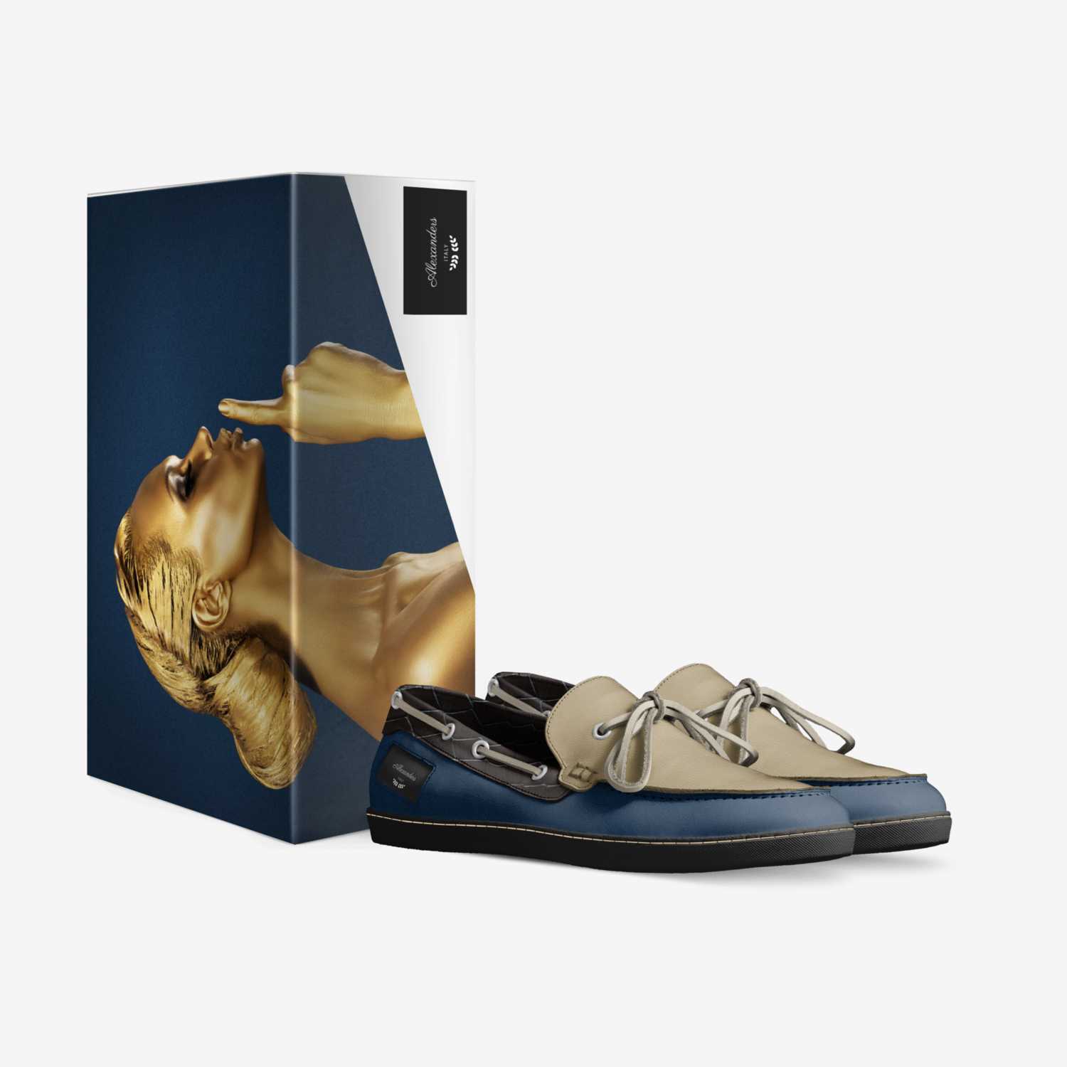 Alexanders custom made in Italy shoes by Darius Alexander | Box view